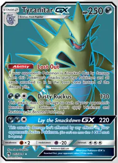 Pokémon-Karte Tyranitar GX 203/214