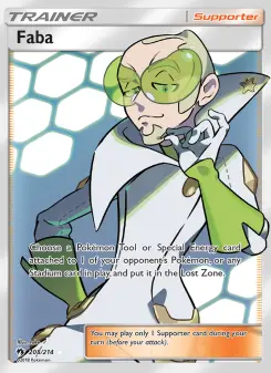 Pokémon-Karte Faba 208/214
