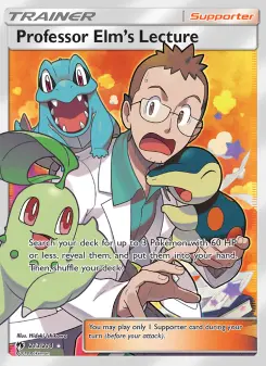 Pokémon-Karte Professor Elm’s Lecture 213/214