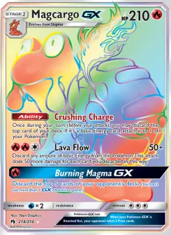 Pokémon-Karte Magcargo GX 218/214