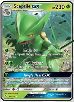 Pokémon-Karte Sceptile GX 022/214