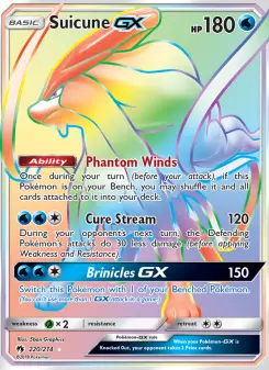 Pokémon-Karte Suicune GX 220/214