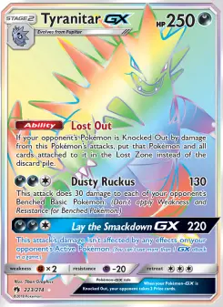 Pokémon-Karte Tyranitar GX 223/214