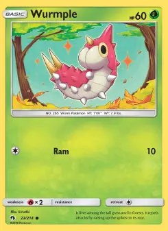 Pokémon-Karte Wurmple 023/214