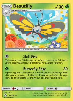 Pokémon-Karte Beautifly 026/214