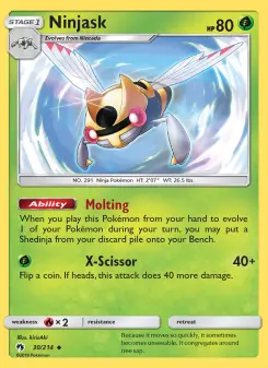 Pokémon-Karte Ninjask 030/214