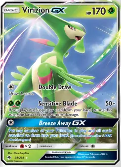 Pokémon-Karte Virizion GX 034/214