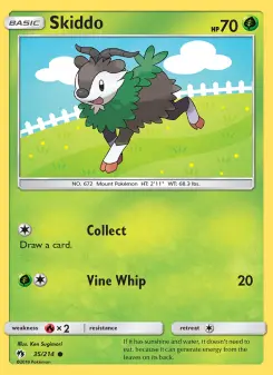 Pokémon-Karte Skiddo 035/214