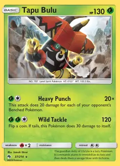 Pokémon-Karte Tapu Bulu 037/214