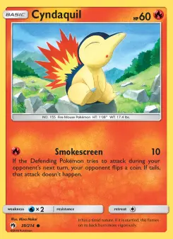 Pokémon-Karte Cyndaquil 039/214
