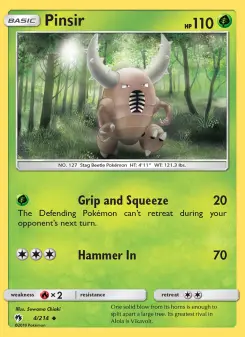 Pokémon-Karte Pinsir 004/214