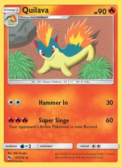 Pokémon-Karte Quilava 041/214