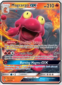Pokémon-Karte Magcargo GX 044/214
