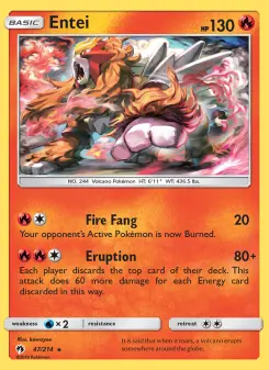 Pokémon-Karte Entei 047/214