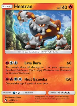 Pokémon-Karte Heatran 048/214