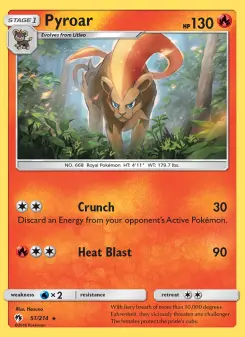 Pokémon-Karte Pyroar 051/214