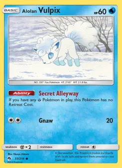 Pokémon-Karte Alolan Vulpix 053/214