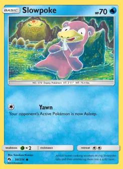 Pokémon-Karte Slowpoke 054/214