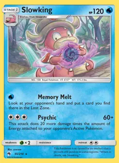 Pokémon-Karte Slowking 055/214