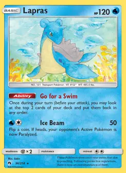 Pokémon-Karte Lapras 056/214