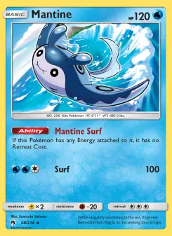 Pokémon-Karte Mantine 058/214