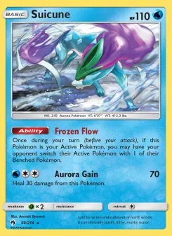 Pokémon-Karte Suicune 059/214