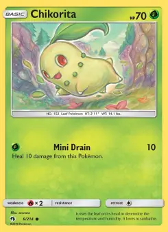 Pokémon-Karte Chikorita 006/214