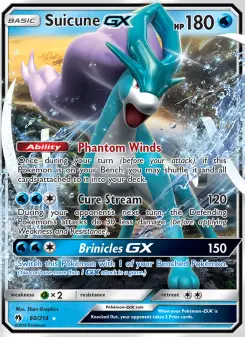 Pokémon-Karte Suicune GX 060/214