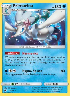 Pokémon-Karte Primarina 067/214