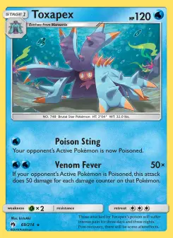 Pokémon-Karte Toxapex 069/214