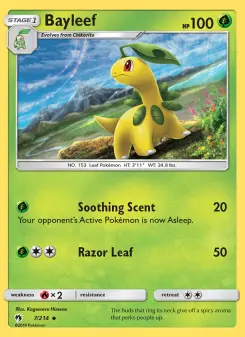 Pokémon-Karte Bayleef 007/214