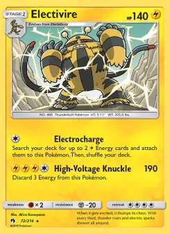 Pokémon-Karte Electivire 072/214