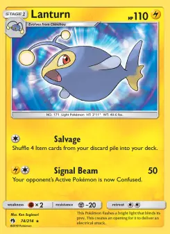 Pokémon-Karte Lanturn 074/214