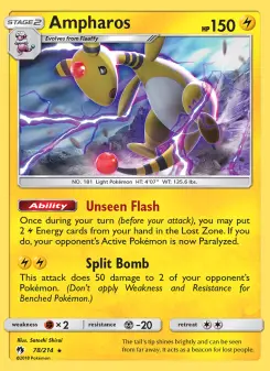 Pokémon-Karte Ampharos 078/214
