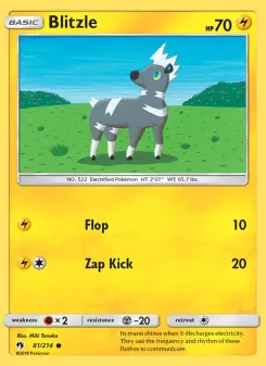 Pokémon-Karte Blitzle 081/214