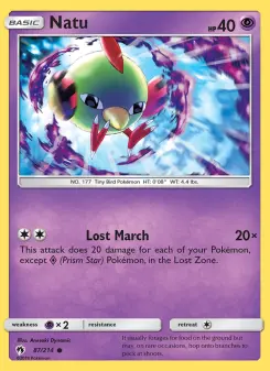 Pokémon-Karte Natu 087/214