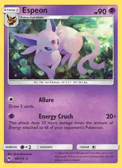 Pokémon-Karte Espeon 089/214