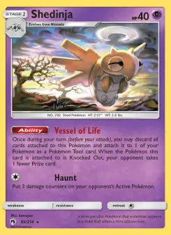 Pokémon-Karte Shedinja 095/214