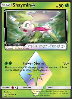 Pokémon-Karte Shaymin ◇ 010/181