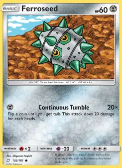 Pokémon-Karte Ferroseed 102/181