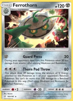 Pokémon-Karte Ferrothorn 103/181