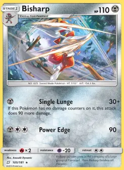 Pokémon-Karte Bisharp 105/181