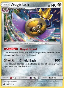 Pokémon-Karte Aegislash 109/181