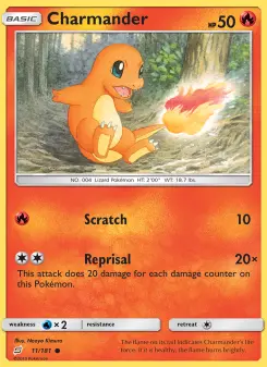 Pokémon-Karte Charmander 011/181