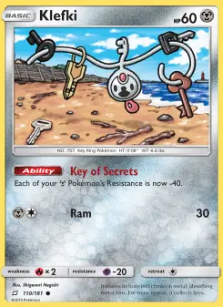 Pokémon-Karte Klefki 110/181