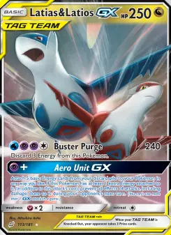 Pokémon-Karte Latias & Latios GX 113/181