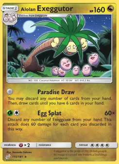 Pokémon-Karte Alolan Exeggutor 115/181
