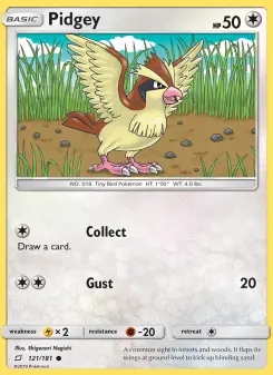 Pokémon-Karte Pidgey 121/181