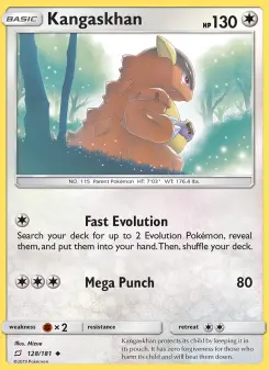 Pokémon-Karte Kangaskhan 128/181