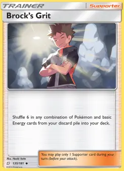 Pokémon-Karte Brock’s Grit 135/181